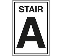 V Safety Stair A Sign - 200x300mm - 1mm Rigid Plastic