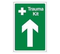 V Safety Trauma Kit Arrow Up 450 x 600 mm - 3mm Aluminium Composite