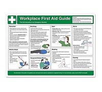 V Safety Workplace First Aid Guidance Poster - A2 (594 x 420 mm) Safety Sign