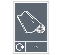 V Safety WRAP - Foil Recycling 210 x 297 mm (A4) - 1mm Rigid Plastic Safety Sign