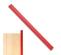 V Shape Aluminum Marking Measuring Ruler - Woodworking Edge Ruler, Imperial Vertical Parallel Gauge Tool 12 Inches, Durable Carpentry Scale | Reliable Instrument For Drafting, Layout, Precise Cutting