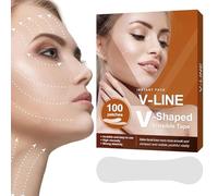 V Shape Face Stickers | 100 Pieces Face Tape for Wrinkles - Breathable, Ultrathin, Invisible, High Elasticity, Instant Lifting Adhesive V-Shape, Stickers for the