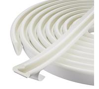 V-Shape Foam Draught Excluder for Doors Frame Small Gaps,Self Adhesive Weather Stripping Door Seal,Anti-Collision Door Soundproof and Insulation Strip-Blocks Light,Cold Air,Dust & Noise(6M,White)