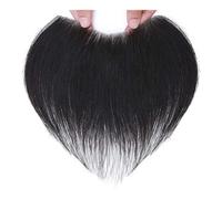 V Shape Human Hair Hairline Toupee for Men Forehead Hairline Transparent Thin Skin Hairs Patch(Natural Color,2x16cm)