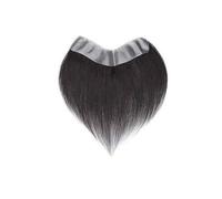 V Shape Natural Human Hair Forehead Hairpiece Thin Skin Base Hairs Patch Men's Frontal Hairline Herren Perücken (Natural Color 4x18cm)