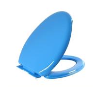 V-Shape PP Plastic Toilet Seat, Slow Close Bathroom Lid, Quiet Soft Close, Easy Installation & Release