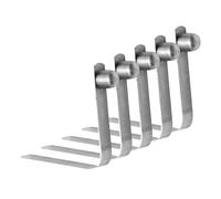 V-Shape Spring Clip Set - Push Button Lock Pin, 5 Pieces Tent Pole Clips | Spring Clips For Camping Kayak Tent, Outdoor Canopy Awning Boat Tube Accessory With Heavy-Duty Rustproof Material