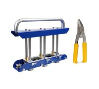 V - Shaped 3 - Station Roller Bender for Steel and Aluminum Sheets, High - Speed Steel Rollers with Aluminium Alloy Handle, Metal Roofing Tool for Rain Guards and Gutter