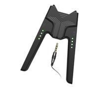 V Shaped Charging Grip Handle High Speed Charging While Playing With LED Light White/Black