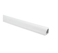 V-Shaped Corner PVC Cable Concealer, Self-Adhesive Wall & Floor Wire Covering Channel, TV Cable Management System, Total Length: 630in(40X L15.75in)(White)