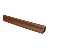 V-Shaped Corner PVC Cable Concealer, Self-Adhesive Wall & Floor Wire Covering Channel, TV Cable Management System, Total Length: 157.5in(10XL15.75 In)(Brown)