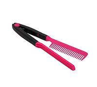 V Shaped Easy Comb, Instant Straightener for Fast and Painless Hairstyling, Purple 1pc black red Cost-effective and Dura