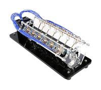 V-shaped Electromagnetic Motor, 4/8/12 Coil Electromagnetic Motor, Low Friction, Quiet and Durable, for Science Fairs, Classroom Labs & DIY Hobbyist Experiments