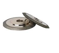 V Shaped Groove 4" 45° 200Grit Diamond Grinding Wheel Electroplated Abrasive Wheels for Hard Alloy Sharpening Saw Blade Carbide Metal Tungsten Steel Milling Cutter Tool One Piece