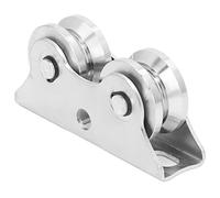V Shaped Groove Wheel Heavy Duty Rigid Caster for Inverted Track Rolling Sliding Gate with Bracket 45 Steel Material Handling and Moving