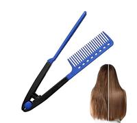 V Shaped Hair Straightener - Duàl Use Wet Dry Comb, Professional Flat Iron for Natural Look, Fast Straightening for Curly Frizzy, for Women Salon Home Road Trip