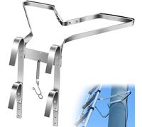V-Shaped Ladder Standoff with Anti-Slip Rubber Bumper, Heavy-Duty Aluminium Ladders Stabiliser, Lightweight Universal Ladder Standoff, Ladders Accessory Stabiliser for Downpipes, Gutters, Trees, Walls