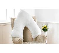 V-Shaped Luxury Comfort Teddy Fleece Pillow | Maternity/Nursing/Orthopedic Back & Neck Support - MADE IN UK