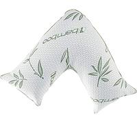 V Shaped Memory Foam Pillow, Orthopaedic Removable & Breathable Bamboo Casing, Pregnancy, Nursing, Maternity, Back & Neck Support Pillow