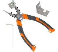 V-Shaped Mitre Shear Sturdy Alloy Steel 90°Rubber Strip Scissors Right Angle Shear V Cutter Plier with Wrench Heavy Duty Notch Pliers Manual Cutting Tool for Cutting Soft Wood, Plastic, PVC