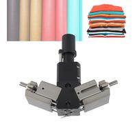 V-Shaped Pneumatic Gripper with Adjustable Needle Clamp and Suction Cup for Fabric Handling