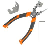 V-Shaped Rubber Strip Scissors 90° Angle Mitre Shear Heavy Duty Alloy Steel V Cutter Plier with Wrench Sealing Scissors Manual Cutting Tool for Cutting Soft Wood Plastic PVC
