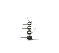 V-Shaped Spring Wre Diameter 1.5mm Angle 180/120/90/60 Degree torsional Spring Right-Handed Single Button torsional Spring 2PCS (Size : 3 laps(60degree), Color : 11mm)