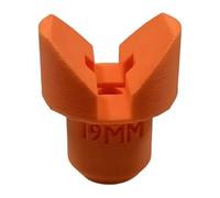V-Shaped Worktable Clamp Pin with Molded Peg, 19mm | Single Accessory for Perforated Worktables and Shop Layout Use, Round or Square Workpieces and Setup