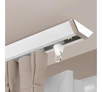 V- Shower Curtain Rod, Aluminum Ceiling Curtain Track With Silent Rollers,Smooth Sliding For Bedroom Office Hospital Privacy Partition Separator(400cm(4 * 100cm))