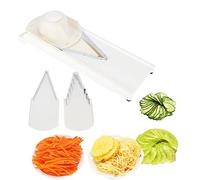 V Slicer Mandoline, Stainless Steel Food Slicer Julienne Cutter With Cut Proof Gloves, for Potato Onion Cucumber Cabbage