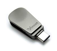 V-smart TC-301 64GB USB 3.0 Type C Flash Drive | 3 in 1 USB C, USB A, Micro USB| High Speed OTG Flash Drive for Smartphone, Tablets, New MacBook (64GB, Black)