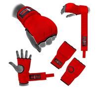 V sports Hand Wrap Red Padded boxing inner gloves Boxing MMA UFC Adult Quick wraps Kids hand wrap (Medium/youth/adults)