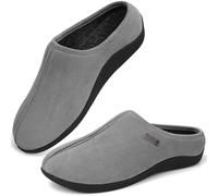 V.Step Orthopedic Slippers Microsuede, Non-slip Orthotic Clogs Comfortable Plantar Fasciitis House Shoes for Women and Men, Grey, UK 8
