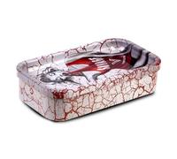 V. Syndicate 5 x 2.8 x 1.5 Mini Metal Storage Box with Rolling Tray Lid Airtight Rolling Tray Lid to Avoid Moisture and Smell Flex Your Style with 360 Print of Original Interactive Artwork on