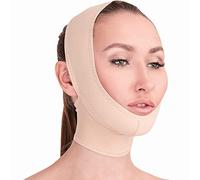 V T VARITEKS Post Surgical Chin Strap Bandage for Women - Neck and Chin Compression Garment Wrap - Face Slimmer, Jowl Tightening (M)