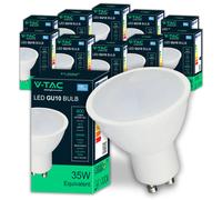 V-TAC 10 x GU10-4.5W 400 LED Bulbs (35W Equivalent) - 400
