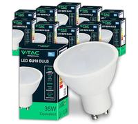V-TAC 10 x GU10-4.5W LED Bulbs (35W Equivalent) - 400 Lumen - GU10 LED Spot Light for Maximum Efficiency and Energy Saving - Cool White 6500K