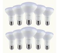 V-TAC 11W R80 LED Bulbs with Bayonet Cap | Warm White 3000K | E27 Standard Holder | Non Dimmable & Energy-Saving | 75W Equivalent | Thermoplastic Body | Screw Bulb | Frosted Bulb | Pack of 10