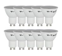 V-TAC-1975 4.5W GU10 LED Spotlight Bulbs | SMD-Samsung Chip Technology | 4000K Day White | 110° Wide Beam | 400 Lumens | 35W Equivalent | Energy-Saving | Long Life 20,000H | Pack of 10