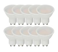 V-TAC-205 4.5W GU10 Ripple Plastic Spotlight Bulbs | Samsung Chip | 3000K Warm White | 35W Equivalent Halogen Replacement | Energy Saving LED Bulbs | 400 Lumens | LED Bulbs | Pack of 10