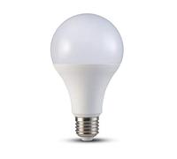 V-TAC 20W (150W Equivalent) Energy Saving Classic A80 Shape LED Bulb with Samsung LED 5 Years Warranty 6400K White Standard E27 (ES Base) 30000 Hours
