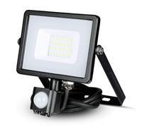 Samsung 20 W LED Headlight Chip with Motion Sensor and Twilight Sensor and Manual Lock Switch Black 4000 K IP65