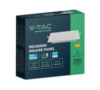 V-TAC 3W LED Recessed Panel, 330lm, 4000K Neutral White