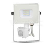 10W With Motion Sensor Waterproof Outside Security Led Floodlight With Samsung Led Body Glass Ip65 Warm 800 Lumens