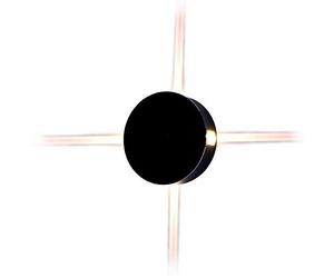 V-TAC 4W Outdoor LED Light-IP65 Waterproof Round Lamp - Black Die-Casting Aluminum Body - Sensor Compatible Wall Lighting for Patio Driveway Porch 3000K Warm White, Aluminium + Acrylic, 4 W VT-706-B