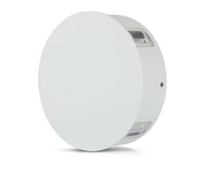 V-TAC 4W Outdoor LED Light-IP65 Waterproof Round Lamp Die-Casting Aluminum Body - Sensor Compatible Wall Lighting for Patio Driveway Porch 3000K Warm White, Aluminium + Acrylic, 4 W, VT-706-W