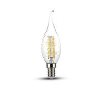 V-TAC 4W Twist Candle Flame Filament Bulb Color:6400K E14