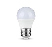 V-TAC 5.5W (40W) Energy Saving G45 LED Bulb with Standard E27 ES (Edison Screw) 6400 Kelvin Warm White - Pack of 6