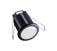 VT-8092 PIR CEILING SENSOR-BLACK BODY, 360 DEGREES, RECESSED / FLUSH, IP20, 40mm cut out