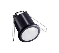 VT-8092 PIR CEILING SENSOR-BLACK BODY, 360 DEGREES, RECESSED / FLUSH, IP20, 40mm cut out